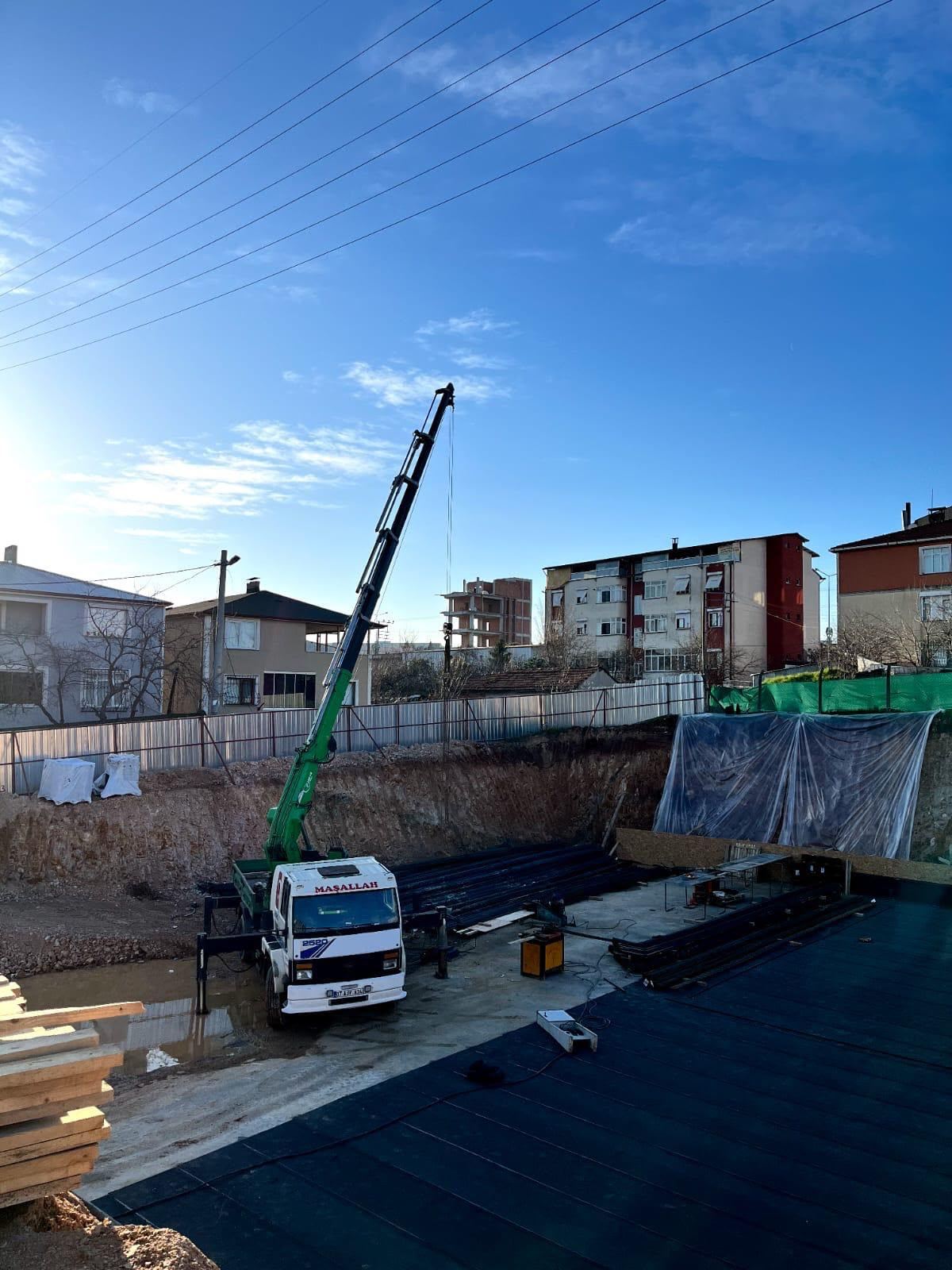 Binalkanlar Vinç Kiralama kamyonu, Bursa şehir merkezinde